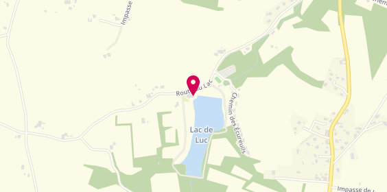 Plan de Le lac de luc, 915 Route du Lac, 40350 Pouillon