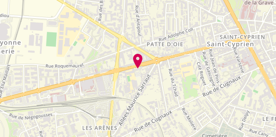 Plan de Cinque pizza, 23 avenue de Lombez, 31300 Toulouse