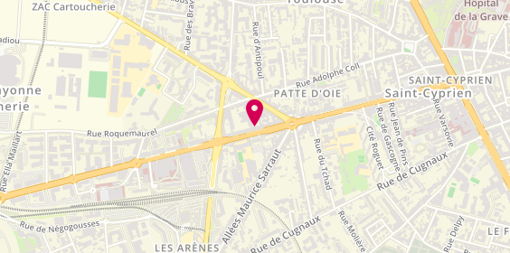 Plan de Pizza Zio, 26 avenue de Lombez, 31300 Toulouse