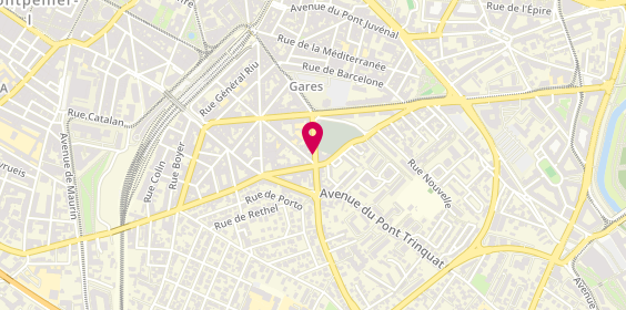 Plan de Pizz'Avenue, 28 avenue de Palavas, 34070 Montpellier