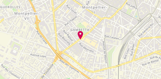 Plan de La Tour de Piz'a, 33 avenue Georges Clemenceau, 34000 Montpellier