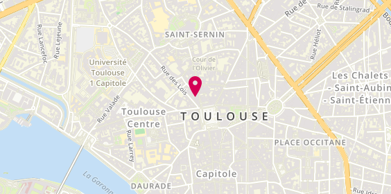 Plan de O Délices d'Emilie, 15 Rue du Taur, 31000 Toulouse