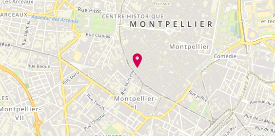 Plan de Pizza le Valentino, 10 Rue Alexandre Cabanel, 34000 Montpellier