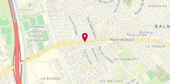 Plan de Le Pizzaïolo, 10 avenue de Toulouse, 31130 Balma