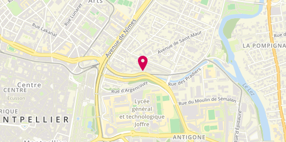 Plan de Les Hockeyeurs, 300 avenue de Saint-Maur, 34000 Montpellier