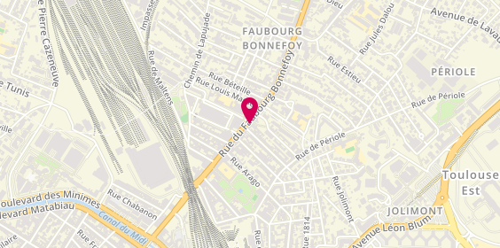 Plan de Pizza du Faubourg, 44 Rue du Faubourg Bonnefoy, 31500 Toulouse