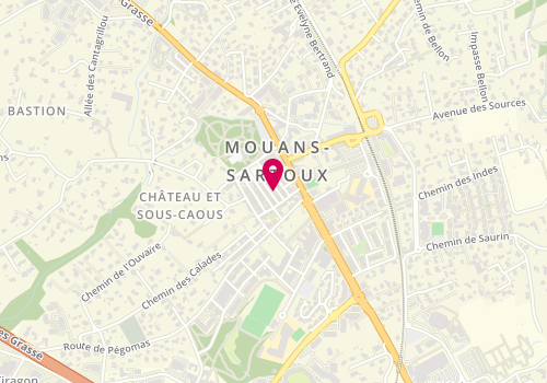 Plan de L'Atelier Pizza, 2 Rue du Dr Geoffroy, 06370 Mouans-Sartoux
