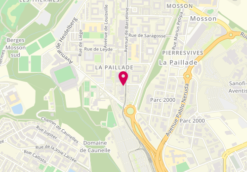 Plan de Pizzasma, 93 avenue de Barcelone, 34080 Montpellier