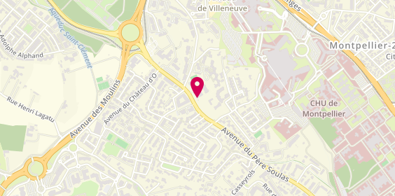 Plan de Pizza Pierrot et Fils, 2220 avenue du Père Soulas, 34090 Montpellier