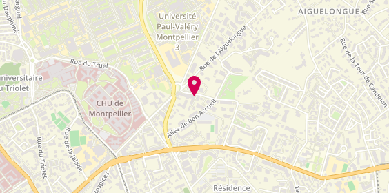 Plan de Domino Pizza, 467 avenue du Major Flandre, 34090 Montpellier