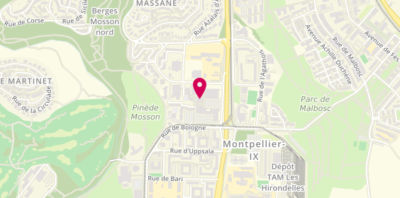 Plan de Mille & une Pizzas Saint Paul, 105 avenue du Lauragais, 34080 Montpellier