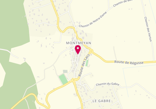Plan de La Cave à Pizza du Verdon, 1 place de la Forge, 83670 Montmeyan