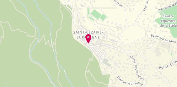 Plan de Brasserie LA FONTAINE, 3 place Général de Gaulle, 06530 Saint-Cézaire-sur-Siagne