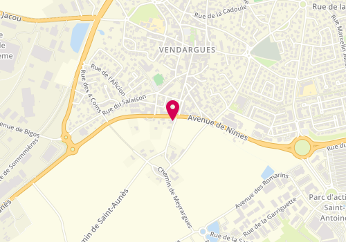 Plan de Le Pizzaiologue, 1 Avenue de Montpellier, 34740 Vendargues
