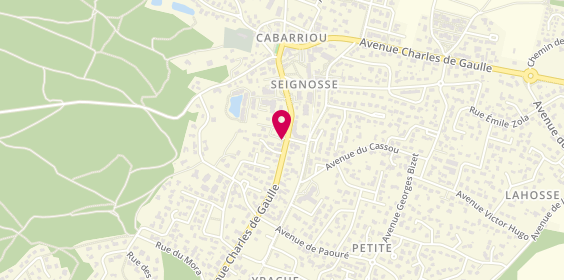 Plan de La Case à Pizza, 1537 avenue Charles de Gaulle, 40510 Seignosse