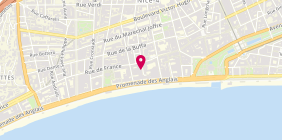Plan de La Trattoria du Palais, 37 Rue de France, 06000 Nice