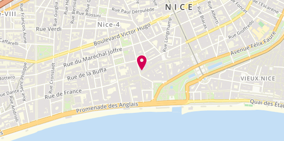 Plan de La Pizza Cresci, 34 Rue Masséna, 06000 Nice
