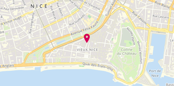 Plan de Les Pizzas Del Papa, 8 Rue Saint Vincent, 06300 Nice