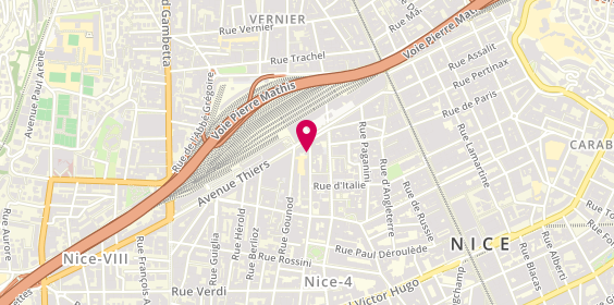 Plan de La Pizza au Feu de Bois, 37 avenue Auber, 06000 Nice