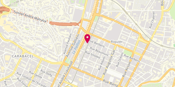 Plan de La Pizza Socca, 22 avenue de la République, 06300 Nice