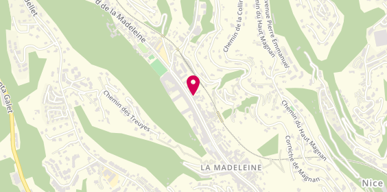 Plan de La Pizzeria d'à Côté, 266 Boulevard de la Madeleine, 06000 Nice