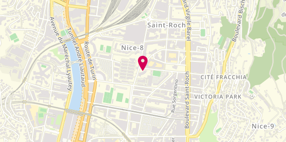 Plan de Nicéa Pizza, 19 Rue Humbert Ricolfi, 06300 Nice