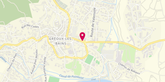 Plan de Pizza Lolo, avenue des Marronniers, 04800 Gréoux-les-Bains