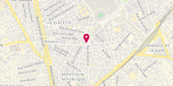 Plan de Tacos Montcalm, 18 Rue de la République, 30900 Nîmes