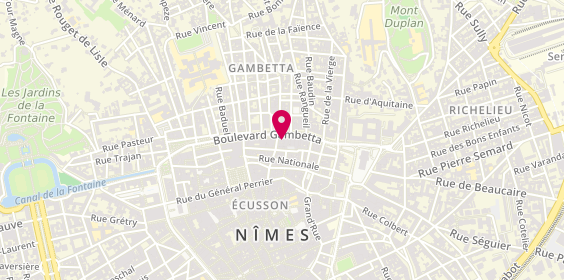 Plan de Pizz Burg, 42 Boulevard Gambetta, 30000 Nîmes