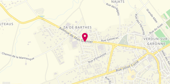 Plan de BAROT Patrick, 817 Route de Mas Grenier, 82600 Verdun-sur-Garonne