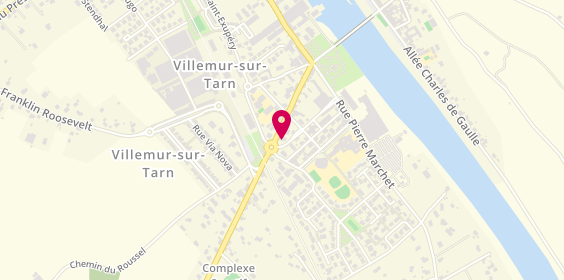 Plan de Tutti Pizza, 30 avenue du General Leclerc, 31340 Villemur-sur-Tarn