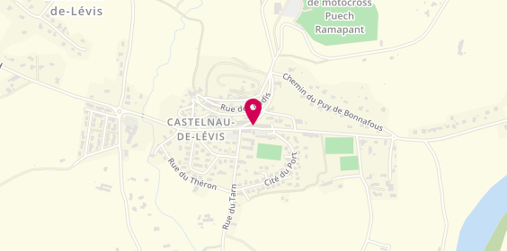 Plan de Castel Pizza, 10 Rue Sicard Alaman, 81150 Castelnau-de-Lévis