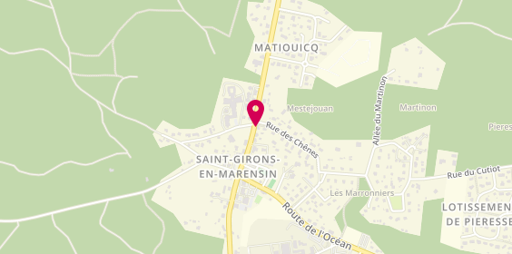 Plan de Le Hourgade Entre Terre et Mer, 2985 Route des Lacs, 40560 Vielle-Saint-Girons