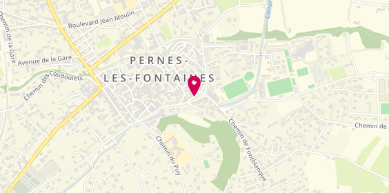 Plan de La Fontaine A Pizzas, 351 Av. Du Bariot, 84210 Pernes-les-Fontaines