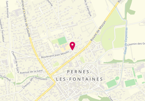 Plan de L'Authentique Pizza, 62 avenue de la Croix Couverte, 84210 Pernes-les-Fontaines