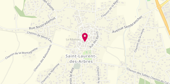 Plan de La Pizza du Village, Pl. Du Four, 30126 Saint-Laurent-des-Arbres