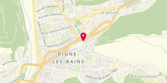 Plan de Pizza Go, 28 place Général de Gaulle, 04000 Digne-les-Bains