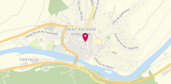 Plan de Beffroi Tentation, 5 Rue Guilhem Peyre, 82140 Saint-Antonin-Noble-Val
