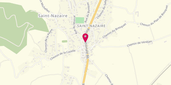 Plan de Pizza Pasta Del Mundo, 989 Route Nationale 86, 30200 Saint-Nazaire