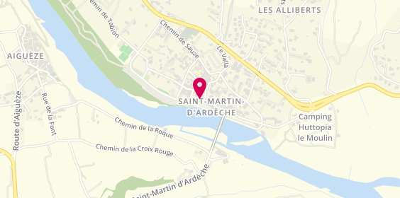 Plan de Vanille et Chocolat, Place Sablas, 07700 Saint-Martin-d'Ardèche
