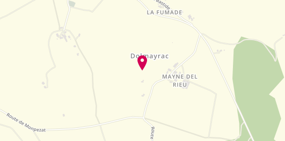 Plan de L'Ostal Pizza, Le Bourg, 47110 Dolmayrac