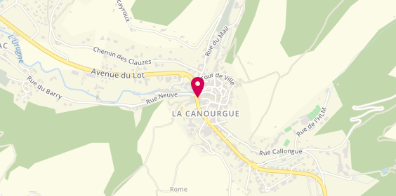 Plan de Hé Papé - Pizzas fraîches & Snack, 5 avenue des Gorges du Tarn, 48500 La Canourgue
