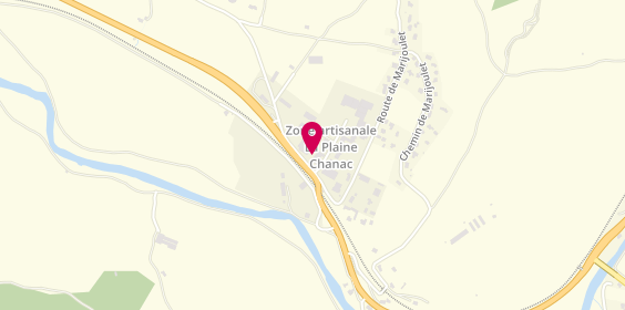 Plan de Gang Of Pizza, Zone Artisanale 
La Plaine, 48230 Chanac