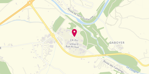 Plan de Team Sorcier Pizza, Zone Industrielle Quartier Villard, 05600 Guillestre