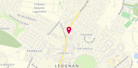 Plan de Le Kiosque à Pizzas, avenue de Bordeaux, 33850 Léognan