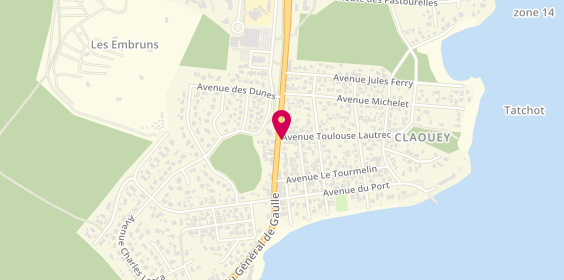 Plan de Chez Marius, 1 Rue de Toulouse Lautrec, 33950 Lège-Cap-Ferret