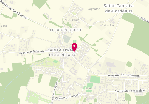 Plan de Pizza Pom's, 3 Place Village, 33880 Saint-Caprais-de-Bordeaux