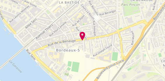 Plan de Basilic And Co, 141 Rue de la Benauge, 33100 Bordeaux