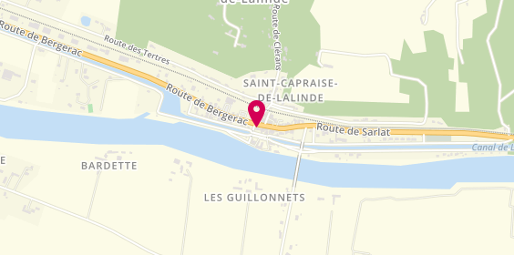 Plan de L'Happy'Zza, 2 Route de Sarlat, 24150 Saint-Capraise-de-Lalinde
