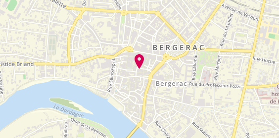 Plan de 360 DEGRÉS - Restaurant Pizzeria à Bergerac, 7 Rue Paul Bert, 24100 Bergerac